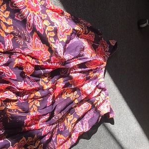 Floral shimmering shift dress